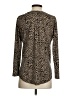 MICHAEL Michael Kors Animal Print Gold Long Sleeve Blouse Size S - photo 2