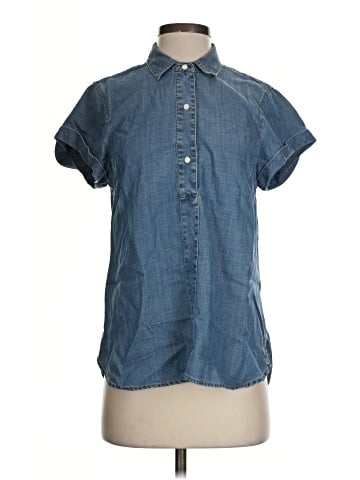 J.Crew Factory Store Short Sleeve Button-Down Shirt (view 1)
