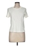 Eri + Ali 100% Cotton Ivory Short Sleeve Top Size M - photo 1