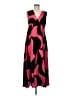 Nicole Miller 100% Polyester Graphic Red Casual Dress Size 6 - photo 1