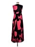 Nicole Miller 100% Polyester Graphic Red Casual Dress Size 6 - photo 2