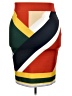 ELOQUII Color Block Green Casual Skirt Size 18 Plus - photo 2