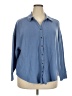 Cupio Blue 3/4 Sleeve Blouse Size 2X - photo 1