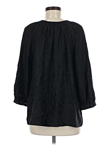 Margaret O'Leary 3/4 Sleeve Silk Top (view 2)