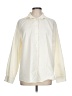 Lands' End 100% Baumwolle Color Block Ivory Long Sleeve Blouse Size L - photo 1