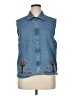 Assorted Brands Blue Denim Vest Size 1X (estimated) - photo 1