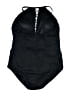 Gottex Solid Black One Piece Swimsuit Size 16 - photo 2