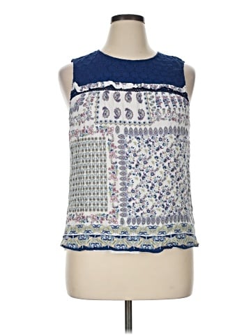 Pale Sky Sleeveless Blouse (view 1)