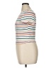 POPSUGAR Stripes White Short Sleeve Turtleneck Size XL - photo 5
