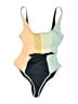 Rip Curl Color Block Green One Piece Swimsuit Size L - photo 1