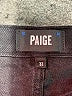Paige Chevron-herringbone Black Jeans Size 33 waist - photo 7