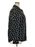 Merona 100% Polyester Polka Dots Black Long Sleeve Blouse Size XXL - photo 4
