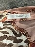 Timing 100% Polyester Animal Print Brown Long Sleeve Blouse Size L - photo 7