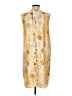 ASOS 100% Polyester Paisley Yellow Casual Dress Size 8 - photo 2