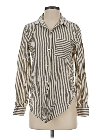 Madewell Tie-Front Shirt in Maitland Stripe (view 1)
