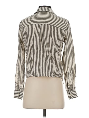 Madewell Tie-Front Shirt in Maitland Stripe (view 2)