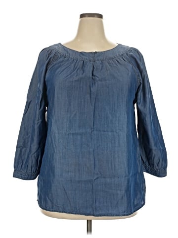 Lands' End 3/4 Sleeve Blouse (view 1)