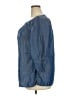 Lands' End 100% Lyocell Blue 3/4 Sleeve Blouse Size 18 - photo 5