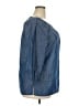 Lands' End 100% Lyocell Blue 3/4 Sleeve Blouse Size 18 - photo 4