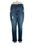 Molly & Isadora Hearts Blue Jeans Size 16 Plus - photo 1
