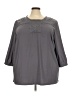 Coldwater Creek Gray 3/4 Sleeve Blouse Size 3X - photo 1