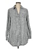 Soft Surroundings Animal Print Gray Long Sleeve Blouse Size M - photo 1