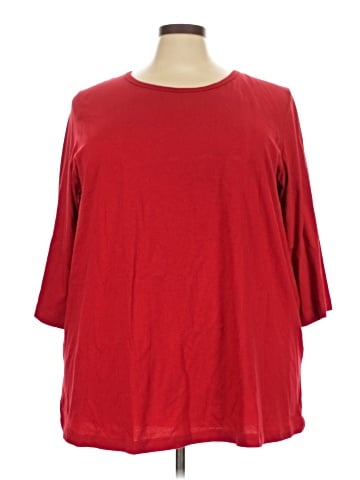 Woman Within 3/4 Sleeve T-Shirt (view 1)