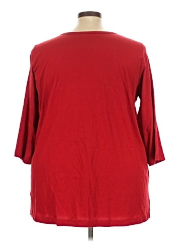 Woman Within 3/4 Sleeve T-Shirt (view 2)
