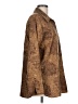 Susan Graver Animal Print Brown Long Sleeve Blouse Size L - photo 4