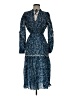 Intermix Paisley Blue Casual Dress Size 4 - photo 1