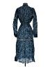 Intermix Paisley Blue Casual Dress Size 4 - photo 2
