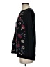J.Jill 100% Cotton Floral Black Pullover Sweater Size XS - photo 5