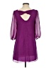 Forever 21 100% Polyester Solid Purple Casual Dress Size S - photo 2