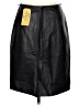 Valerie Stevens 100% Leather Black Leather Skirt Size 8 - photo 2