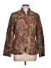 Coldwater Creek 100% Polyester Paisley Gold Blazer Size 10 - photo 1