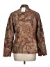 Coldwater Creek 100% Polyester Paisley Gold Blazer Size 10 - photo 2