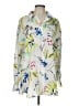 Autograph 100% Polyester Floral Ivory 3/4 Sleeve Blouse Size L - photo 1