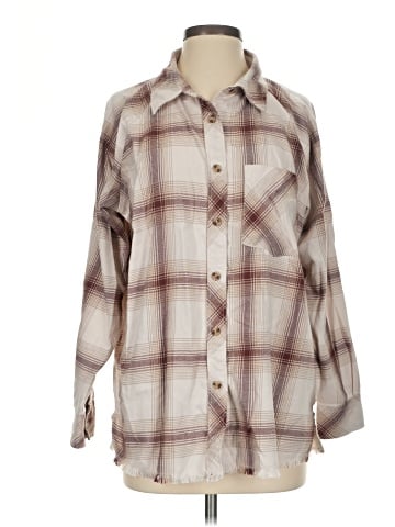 BKE 3/4 Sleeve Button-Down Shirt (view 1)