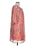Cato 100% Polyester Paisley Orange Casual Dress Size L - photo 4