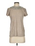 Alice + Olivia 100% Linen Tan Short Sleeve Top Size XS - photo 1