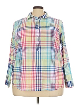 Talbots Outlet 3/4 Sleeve Button Down Shirt