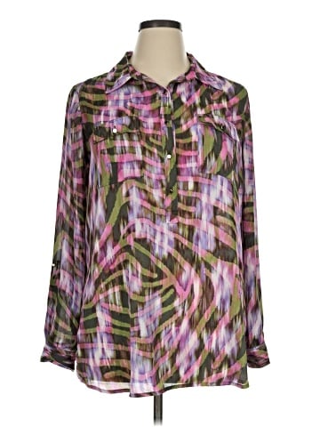 Liz Claiborne Long Sleeve Blouse (view 1)