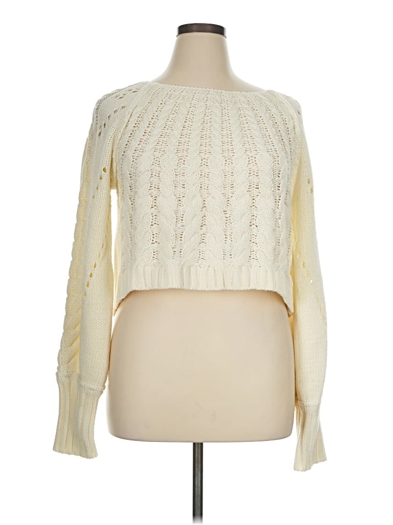 Pre-owned Altar'd State Pullover Sweater In Ivory