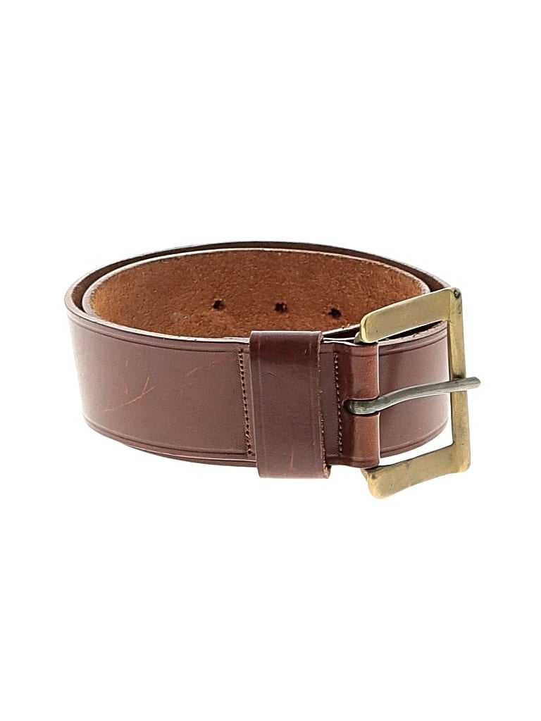 Pre-owned Assorted Brands Leather Belt In Brown