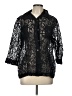 White Stag Black 3/4 Sleeve Blouse Size L - photo 1