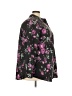 Roaman's Floral Black 3/4 Sleeve Button-Down Shirt Size 26W - photo 4