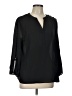 Zac & Rachel 100% Polyester Black 3/4 Sleeve Blouse Size L - photo 1