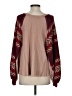 We the Free Paisley Burgundy Pullover Sweater Size S - photo 2