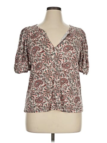 Ann Taylor LOFT Outlet Short Sleeve Blouse (view 1)
