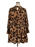 ELOQUII Elements 100% Polyester Animal Print Brown Casual Dress Size 20 - photo 1